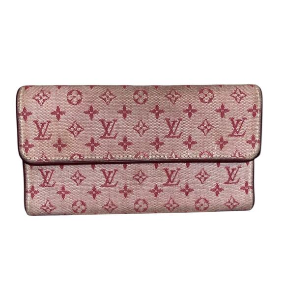 Louis Vuitton Pink Mini Lin Monogram Wallet - Picture 2 of 11